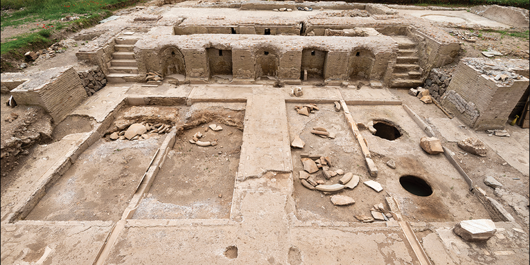 This ancient Roman villa was equipped with wine fountains