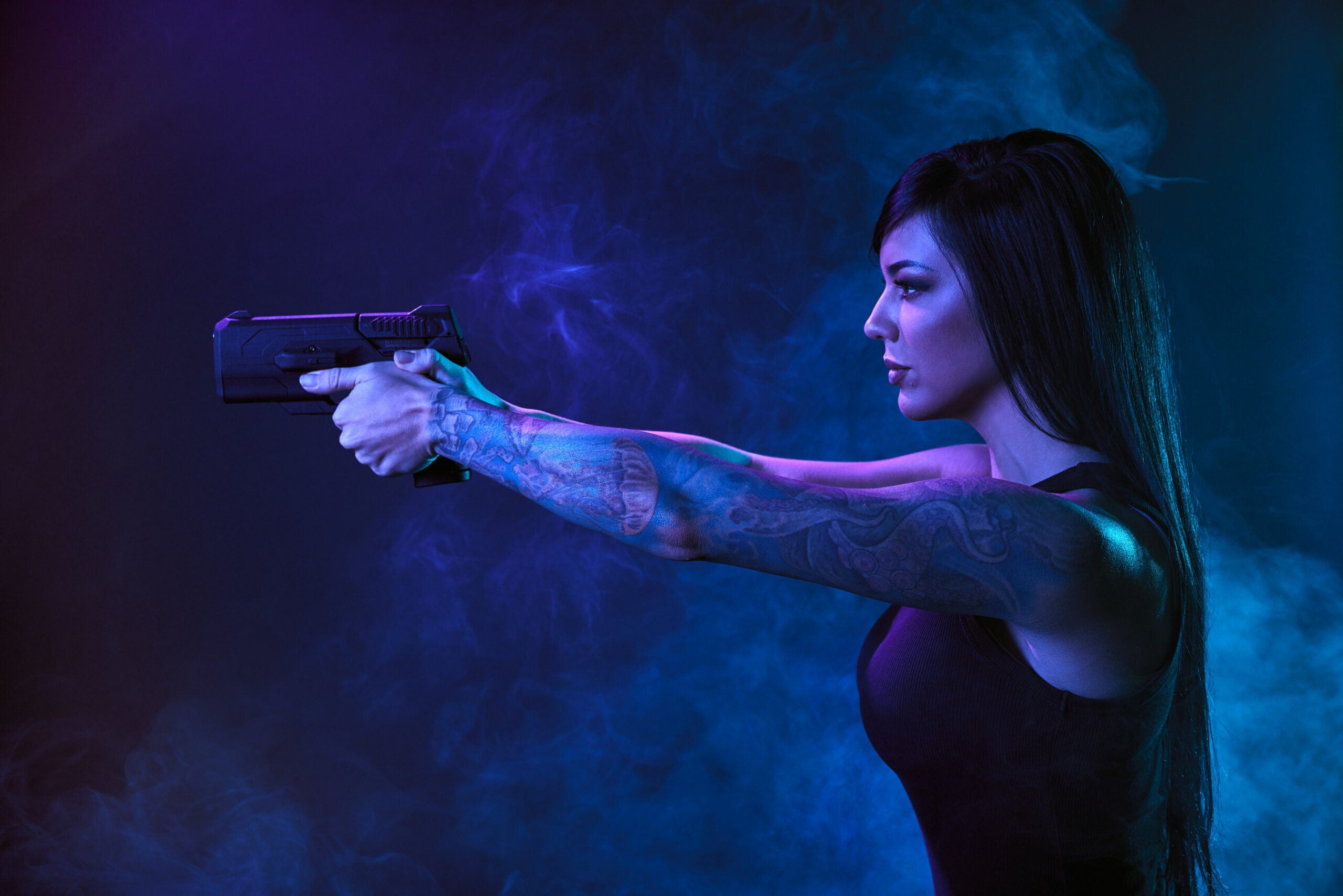 The shooting experience is seamless—authorized users can simply pick the gun up and fire it.