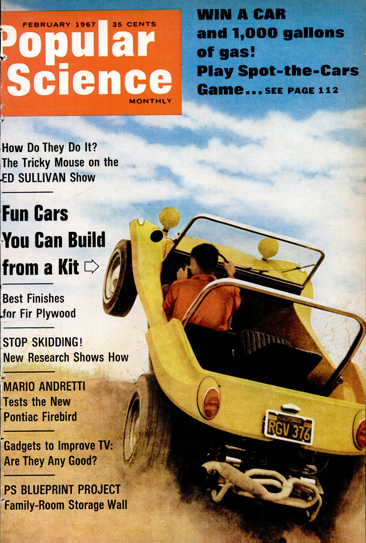 Обложка Popular Science, февраль 1967 г.