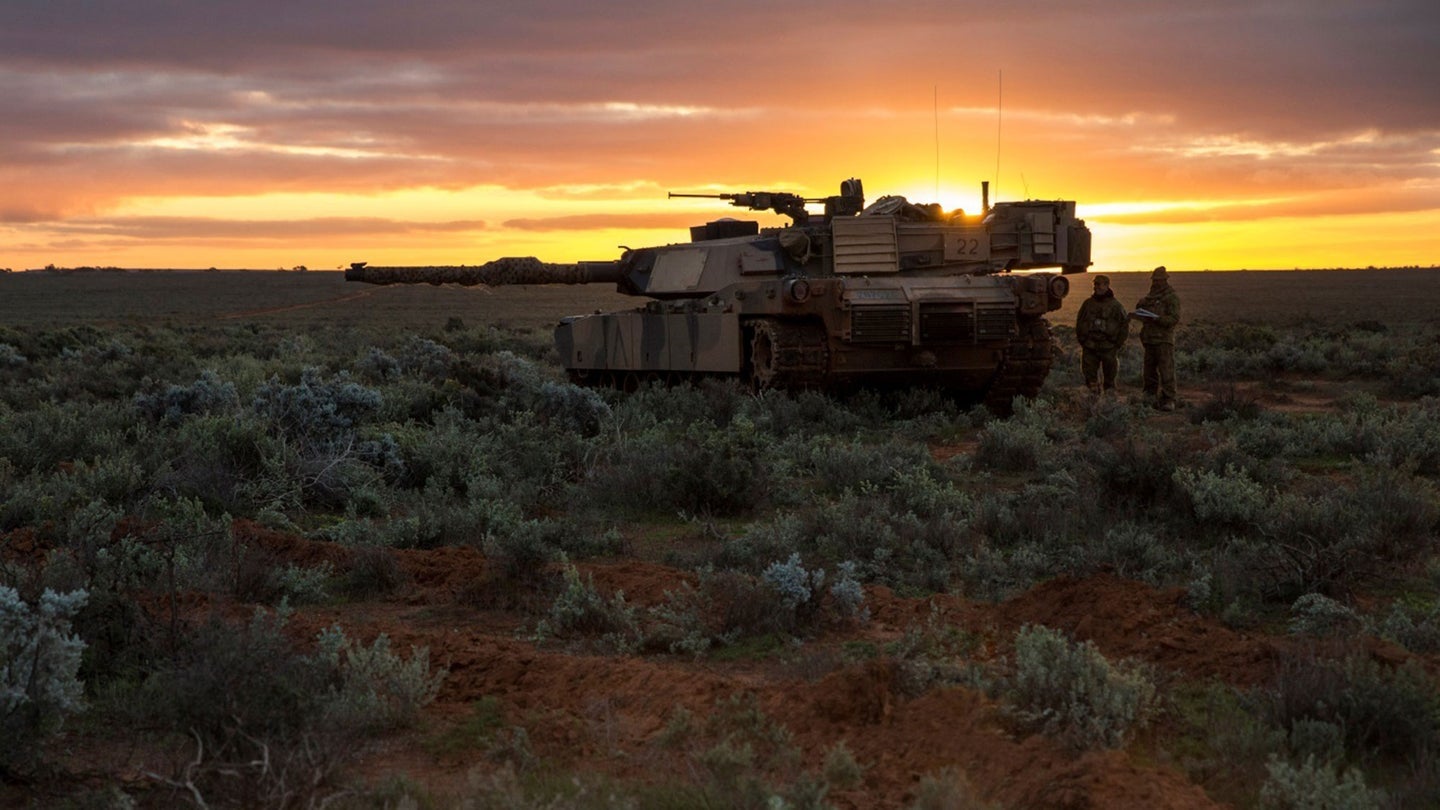 An armored vehicle in Australia in 2016. 