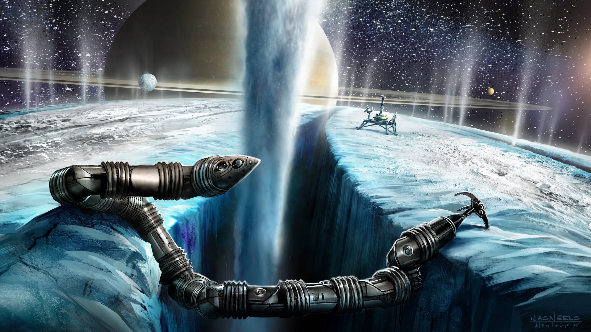 NASA hopes its snake robot can search for alien life on Saturn’s moon Enceladus