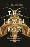 The Jewel Box book cover with a brown and pink sphinx moth, white text, and black background
