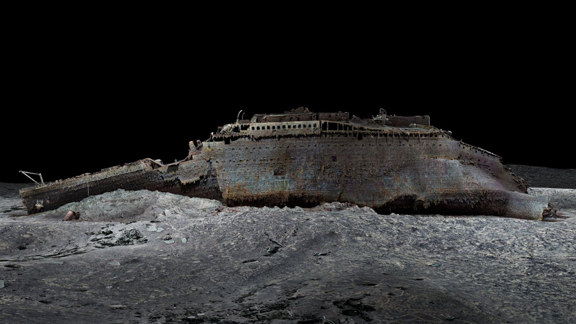 Staggering 3D scan of the Titanic shows the wreck down to the millimeter