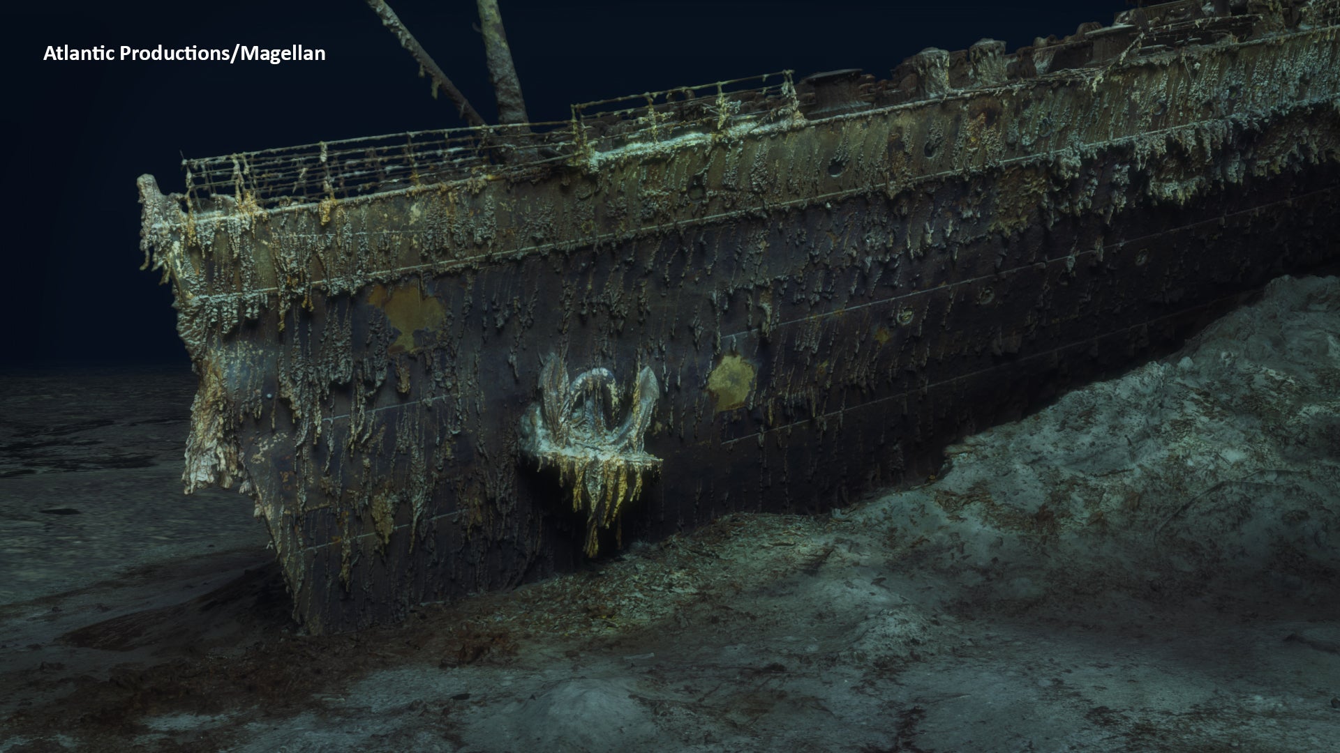 3D scan of Titanic hull wreckage
