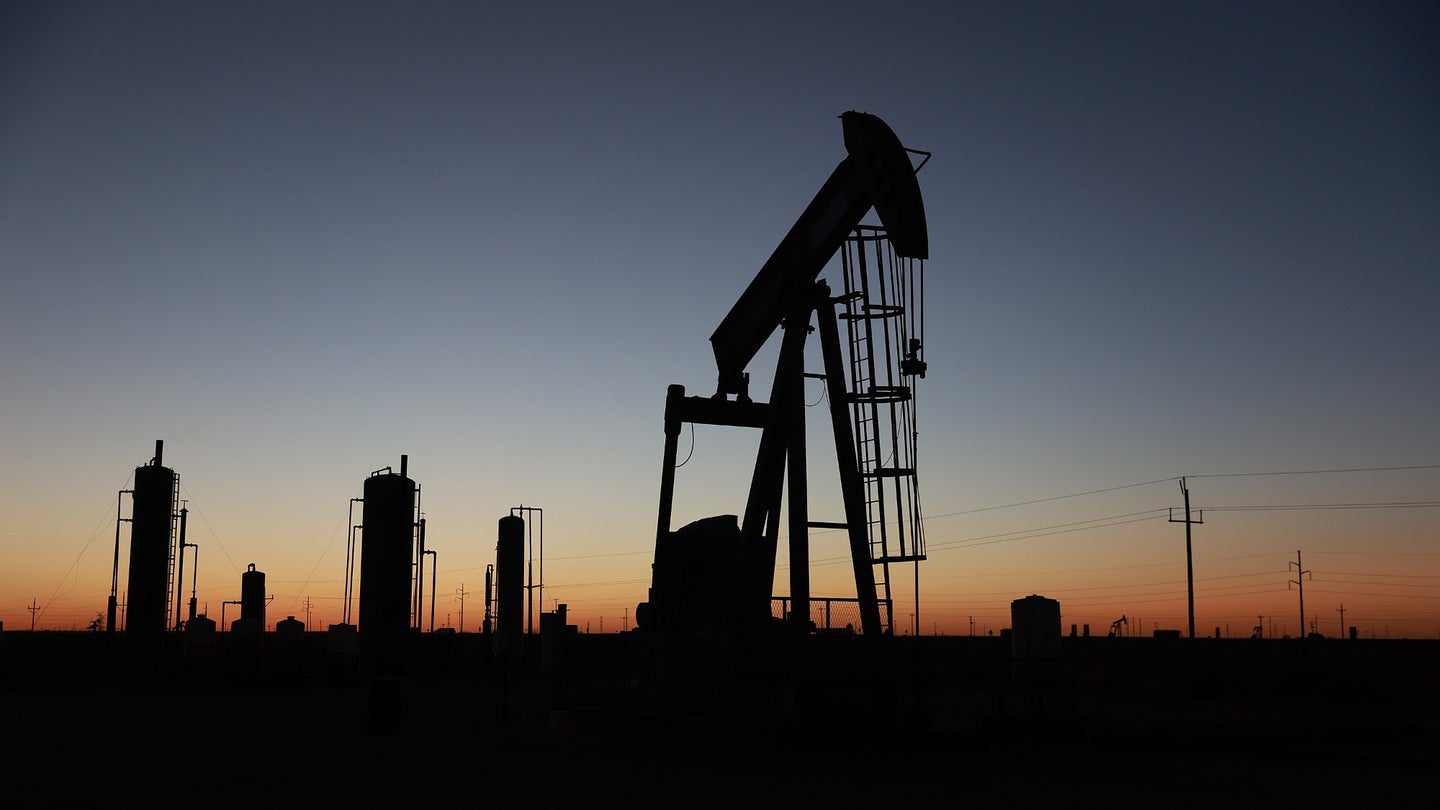 A pump jack works in Texas' Permian Basin as the EPA proposes a new rule to reduce methane leaks in oil and gas operations. 