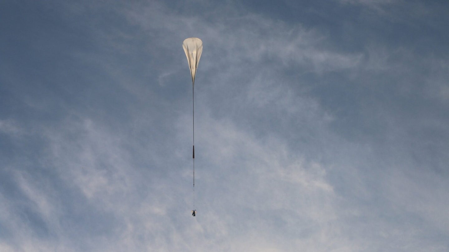 SuperBIT high-altitude balloon with space telescope in the skies after its launch