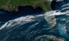 Cumulus types of clouds over Florida seen from space
