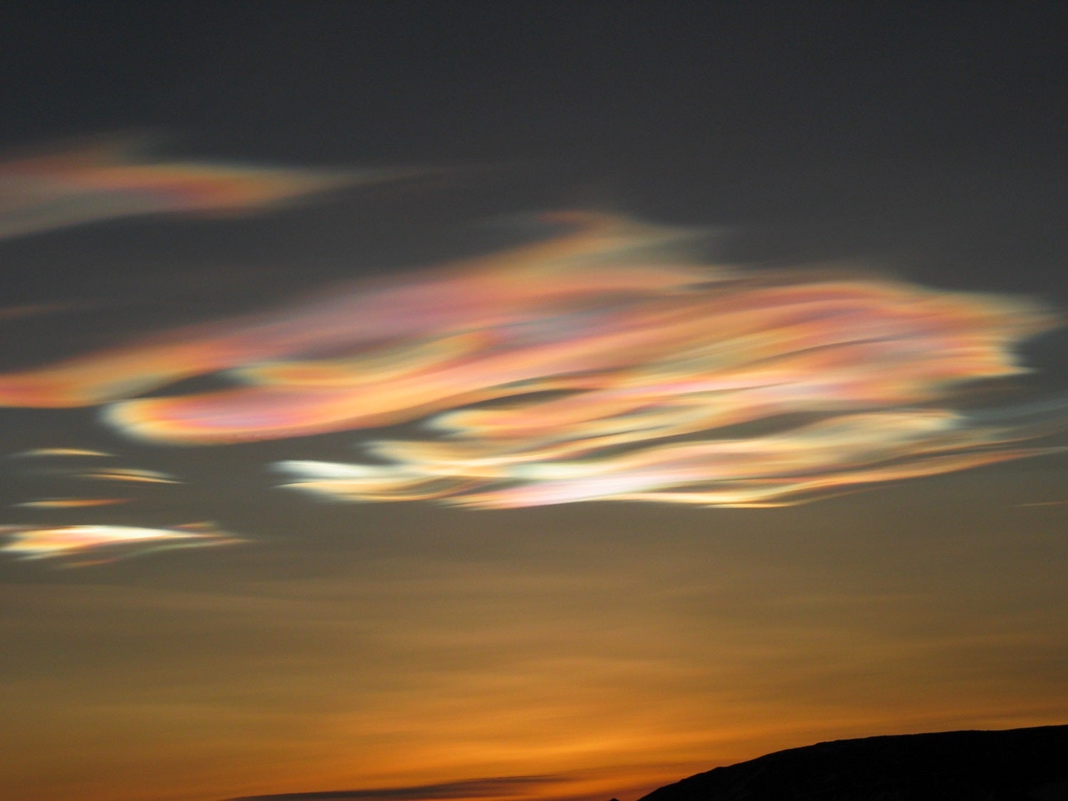 Nacreous types of clouds