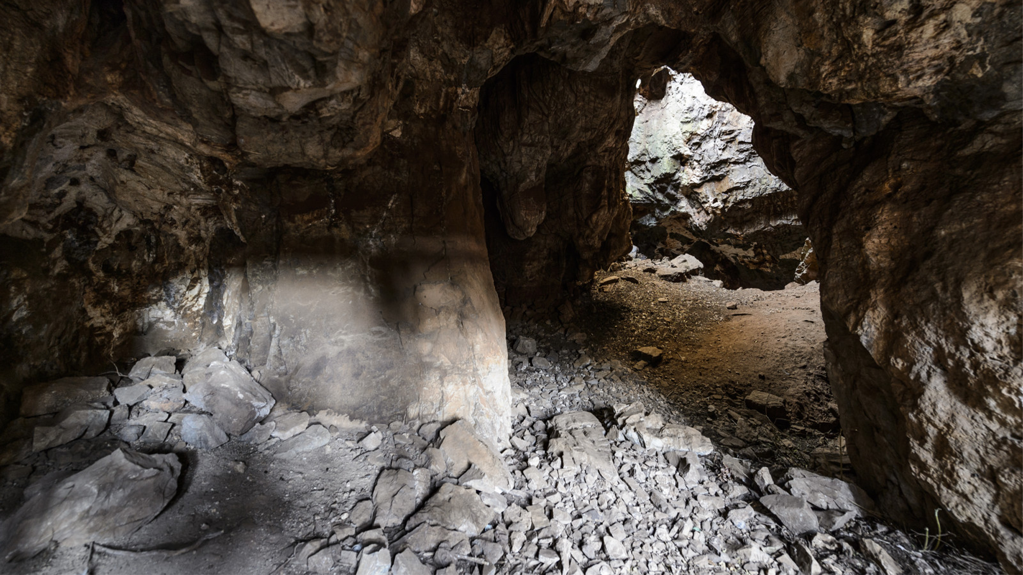 An entrance to the Dinaledi Chamber of the Rising Star Cave system, part of the Cradle of Humankind World Heritage Site near Johannesburg, South Africa. Newly found grave sites and wall engravings have led a team of archeologists to reevaluate the meaning-making capacity of an early human ancestor, Homo naledi.