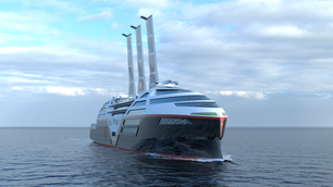This concept cruise ship will have solar-paneled sails, an AI copilot, and zero emissions
