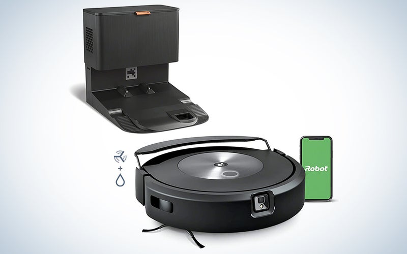 iRobot Roomba Combo j7+ Self-Emptying Robot Vacuum Mop best hybrid robot vacuum for pets product image