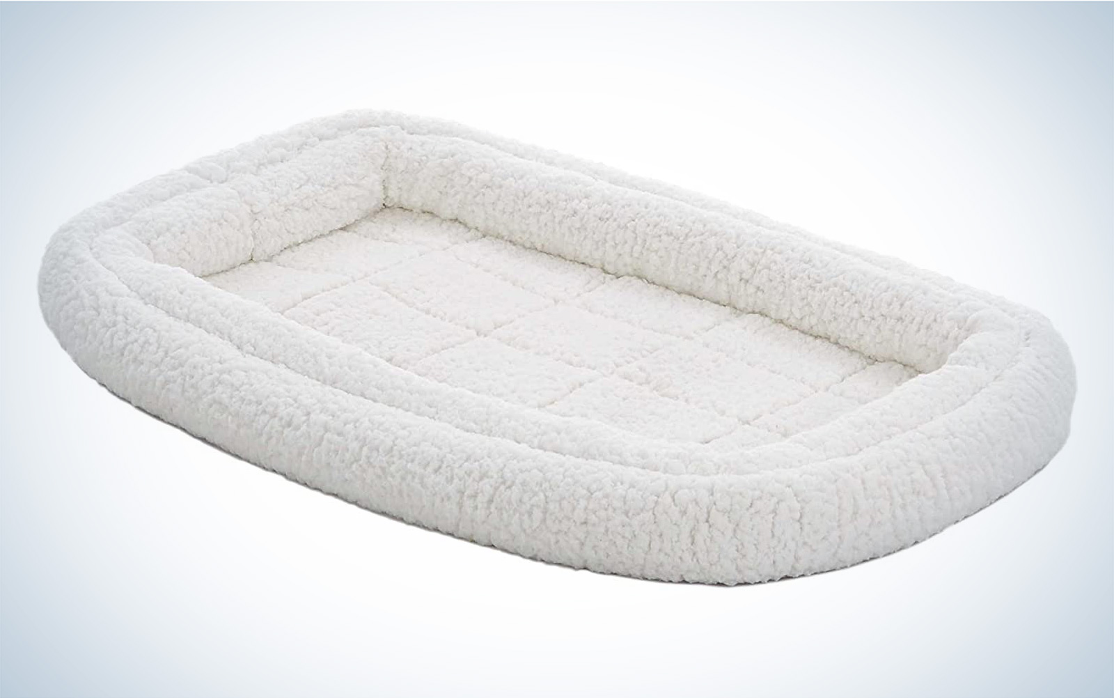 Midwest Homes Double Bolster dog bed in white