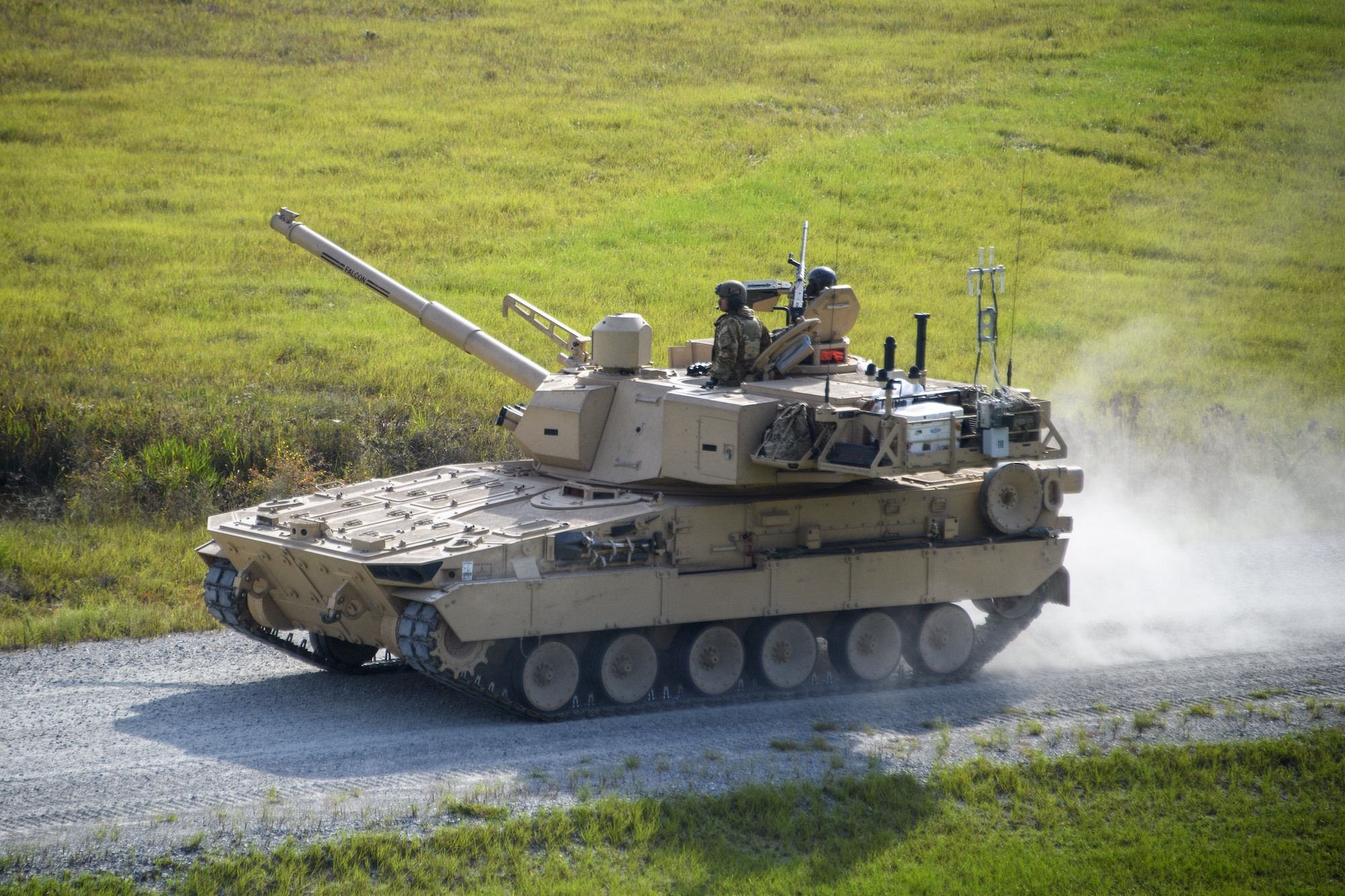 The M10 Booker combat vehicle.