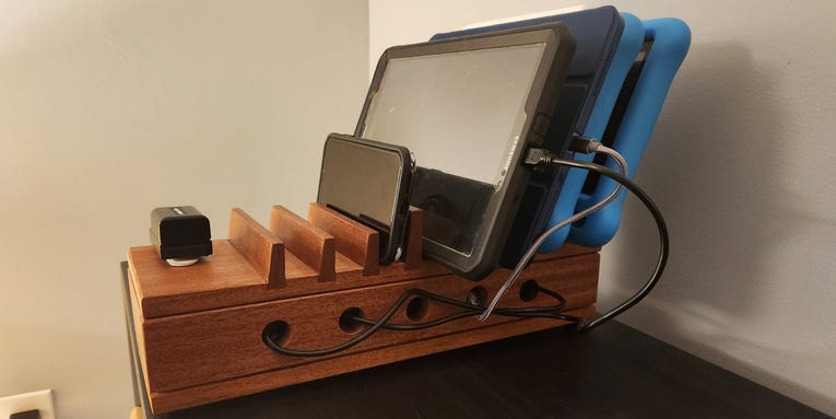 Clean up your cable clutter with this DIY charging station