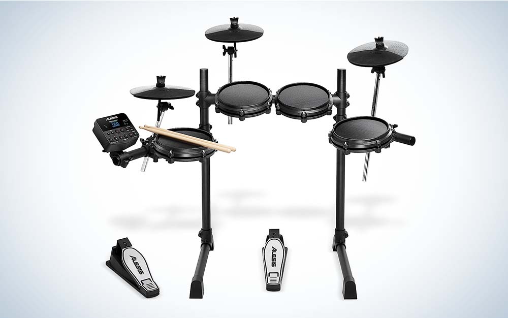 The Alesis Turbo Mesh is the best electronic drum set for beginners at a budget-friendly price.