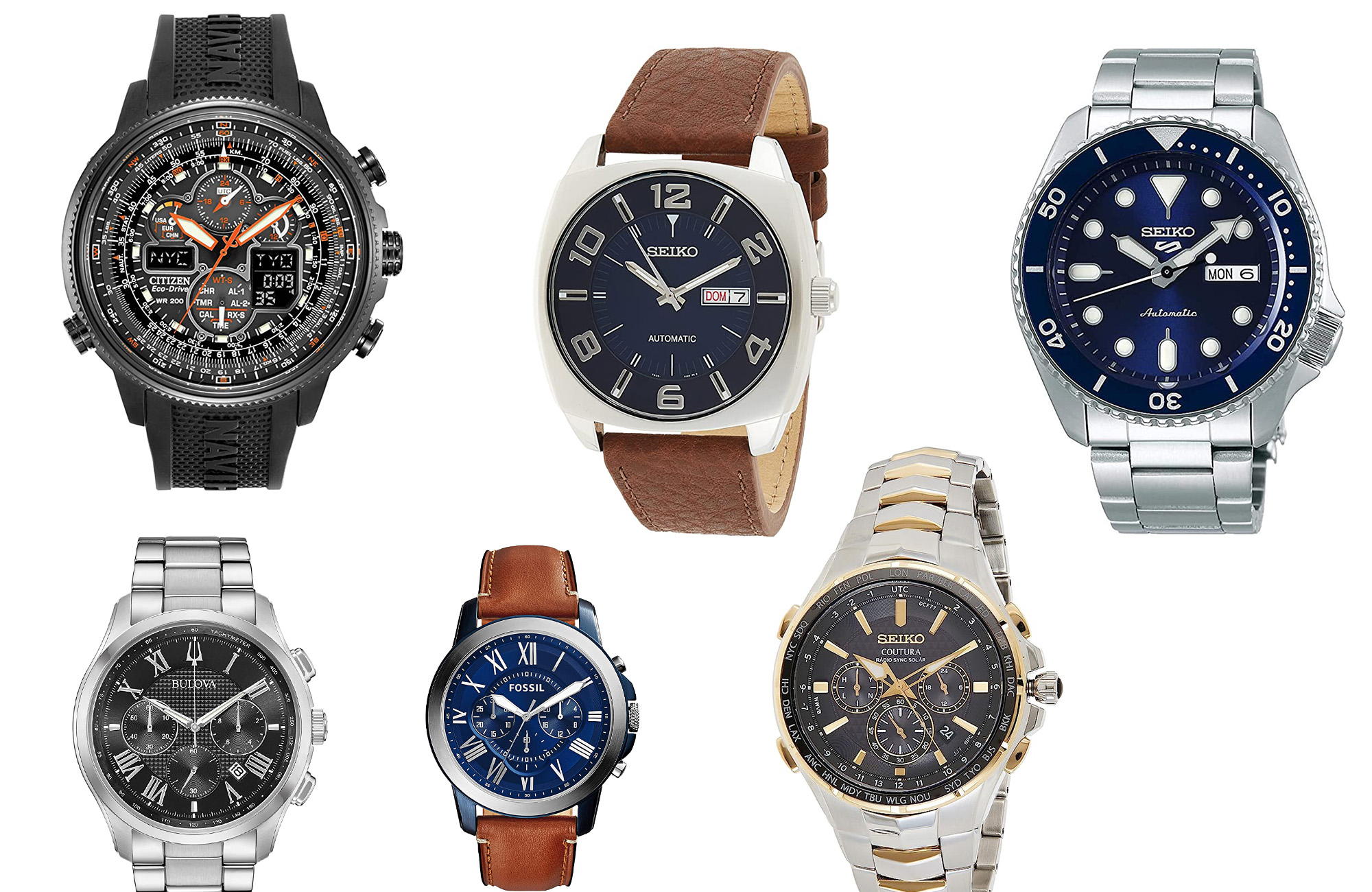 Don’t miss these last-minute deals on the best men’s watches from Seiko, Bulova, Fossil, and Citizen this Prime Day
