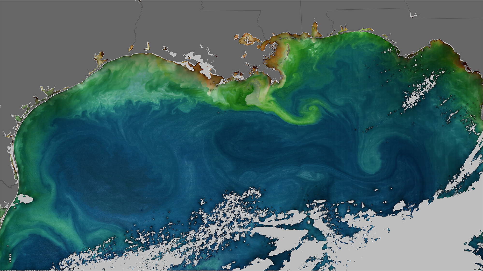 Local climate modify has an effect on ocean coloration