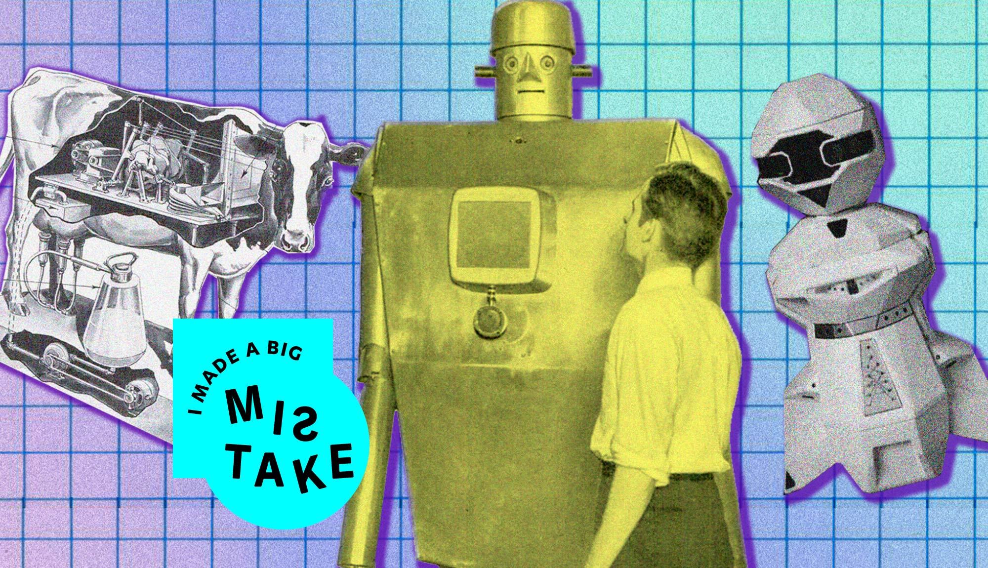 An electric cow, a robot mailman, and other automatons we overestimated thumbnail