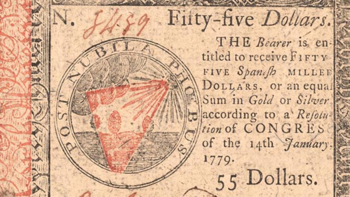 Currency printed by Franklin and his partner David Hall and later by the firm of Hall and William Sellers. Soon after establishing himself as an independent printer, Benjamin Franklin was awarded the “very profitable Jobb” of printing Pennsylvania bills of credit, partly because he had written and published a pamphlet on the need for paper currency in 1729.