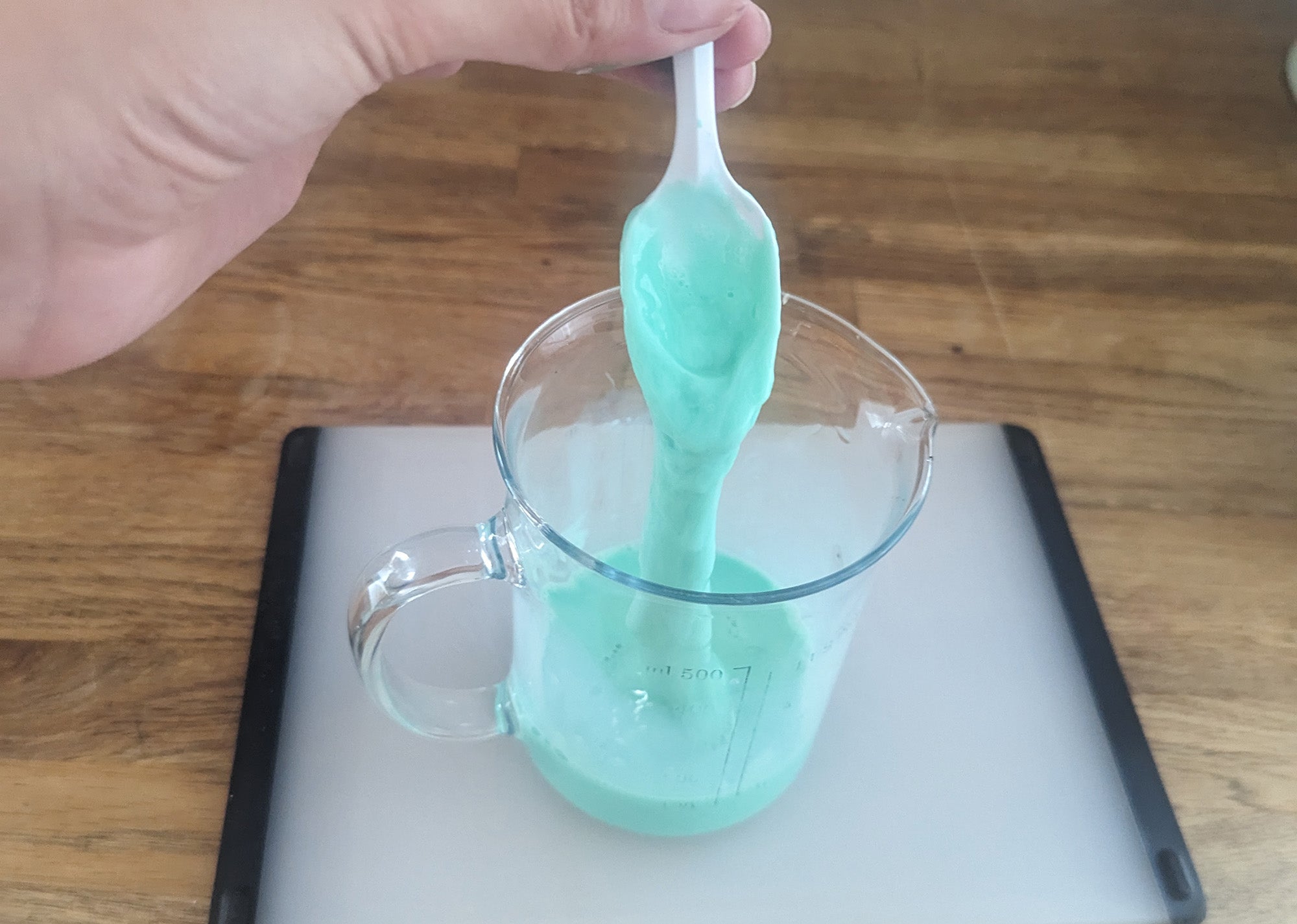 To make your own slime you'll need to combine borax and liquid glue.
