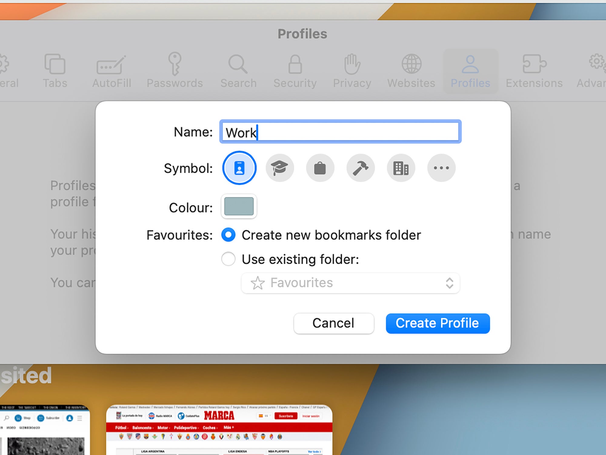 macOS 14 Sonoma menghadirkan fitur baru ke Safari: kemungkinan untuk mengatur beberapa profil. 