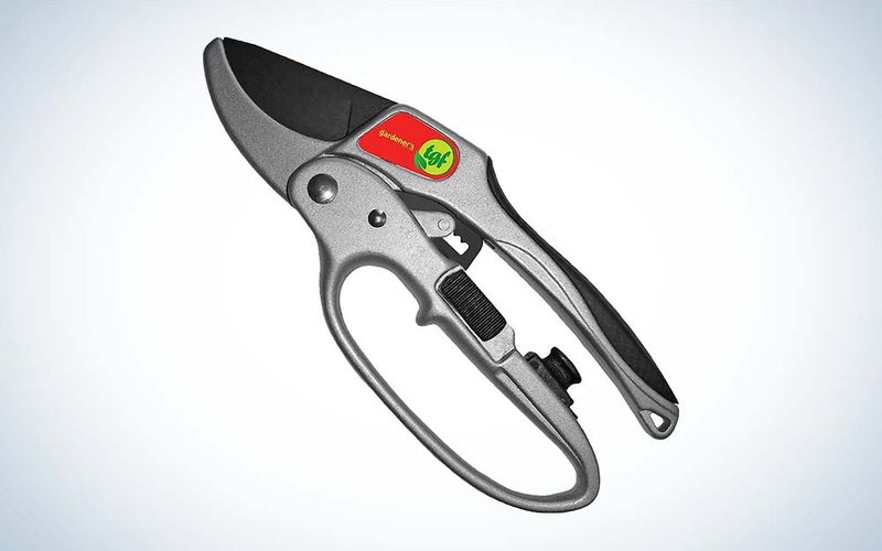 The Gardener's Friend makes the best pruning shears with a ratchet.
