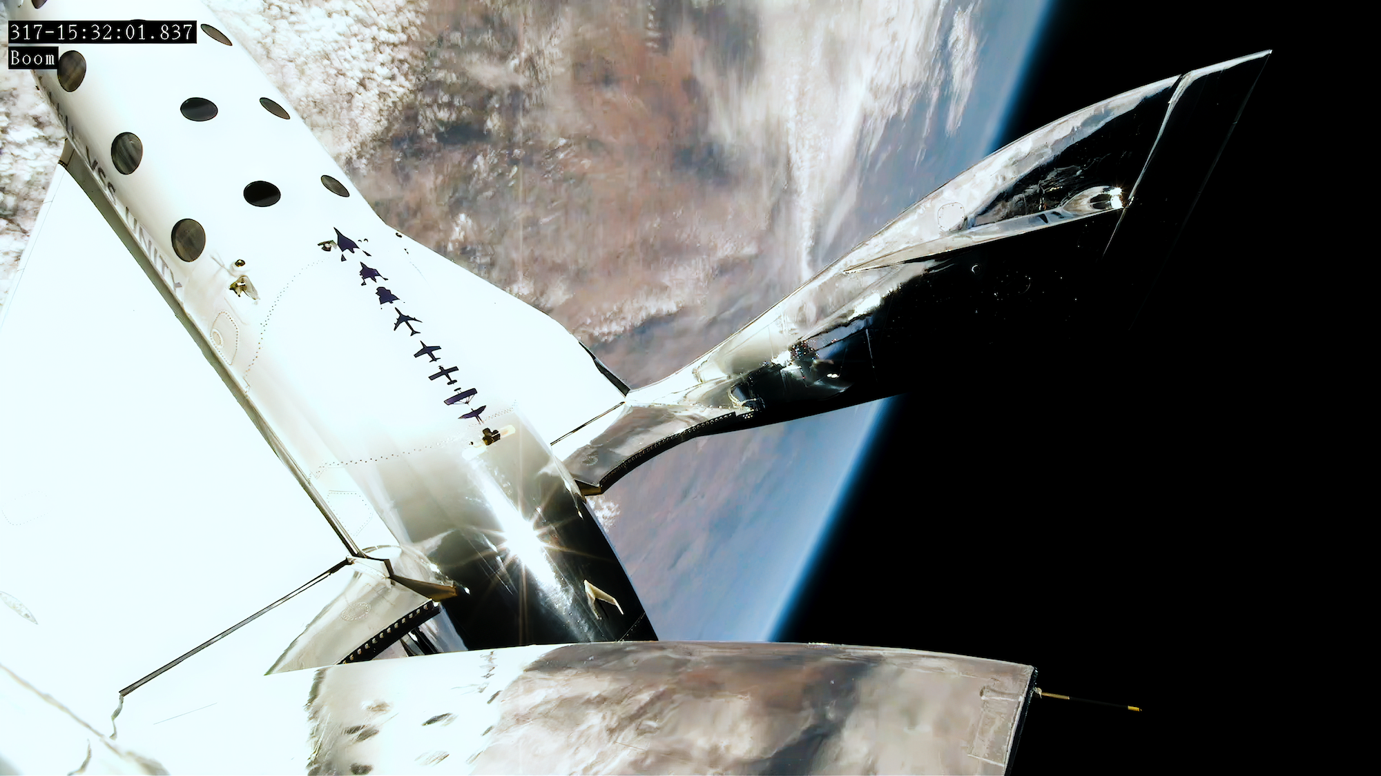 Virgin Galactic’s second commercial flight sent three tourists to space’s edge