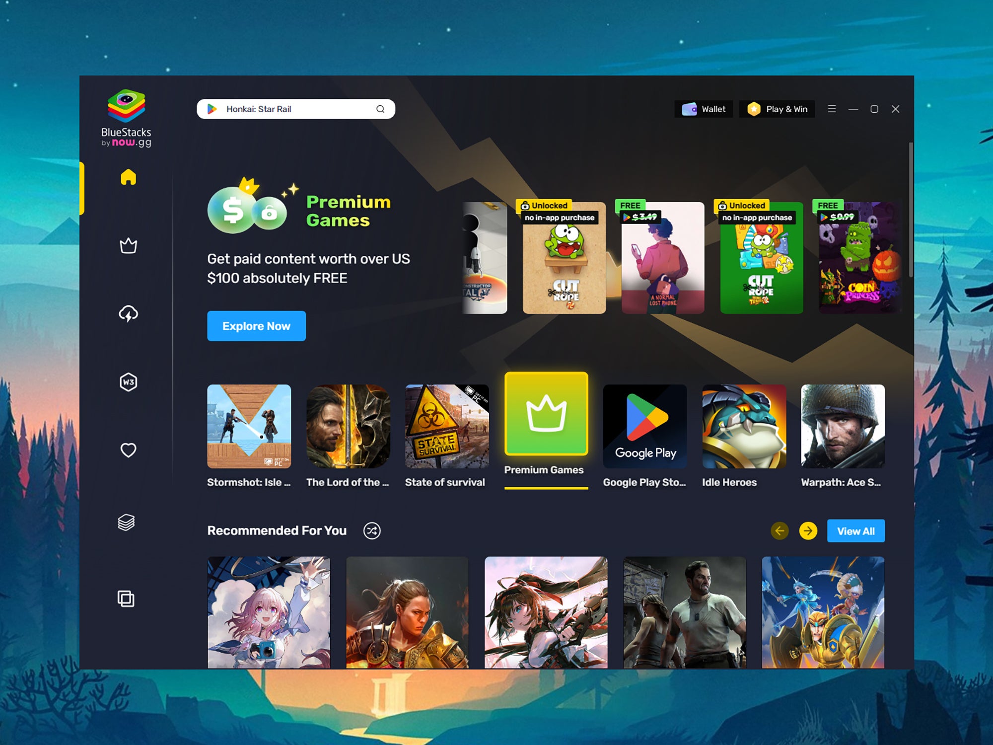 The BlueStacks emulator, which you can use to get Android apps on Mac and Windows computers.