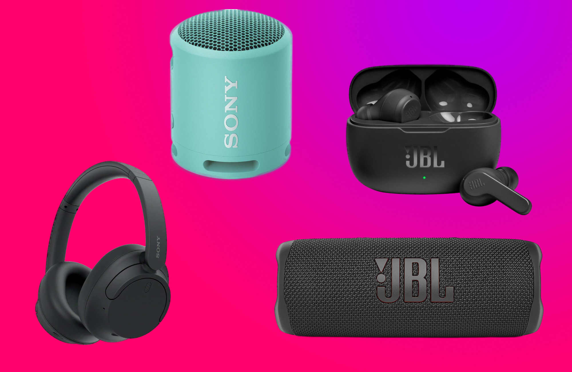 Save on JBL, Jabra, and Sony headphones and speakers on Amazon