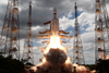 Chandrayaan-3 launches.