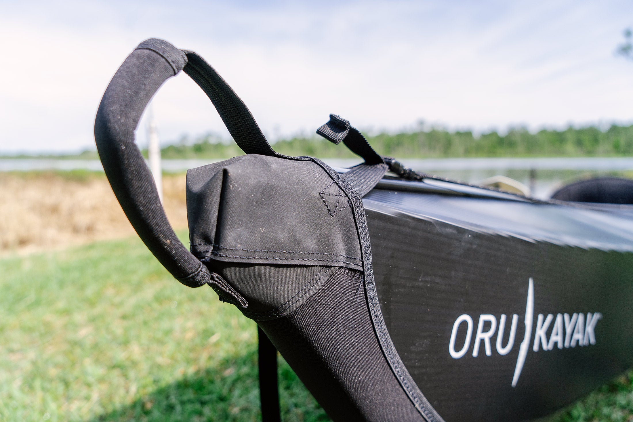The fairings and front handle of the Oru Kayak
