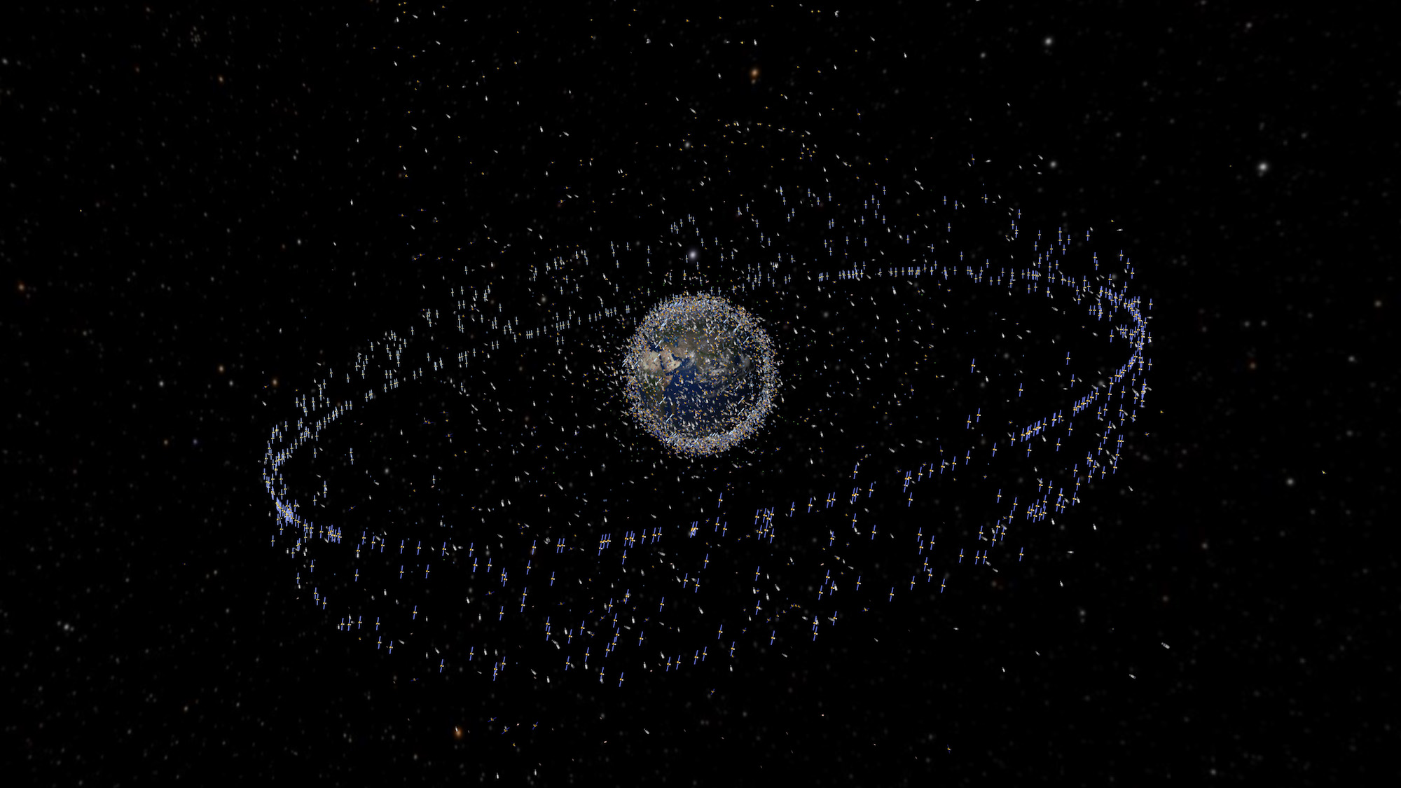 Some space junk just got smacked by more space junk, complicating cleanup