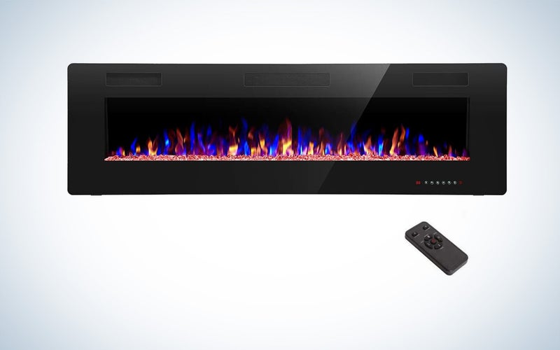 RW Flam 60-inch recessed electric fireplace
