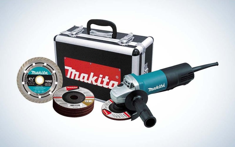 Makita makes one of the best angle grinders for hobbyists.