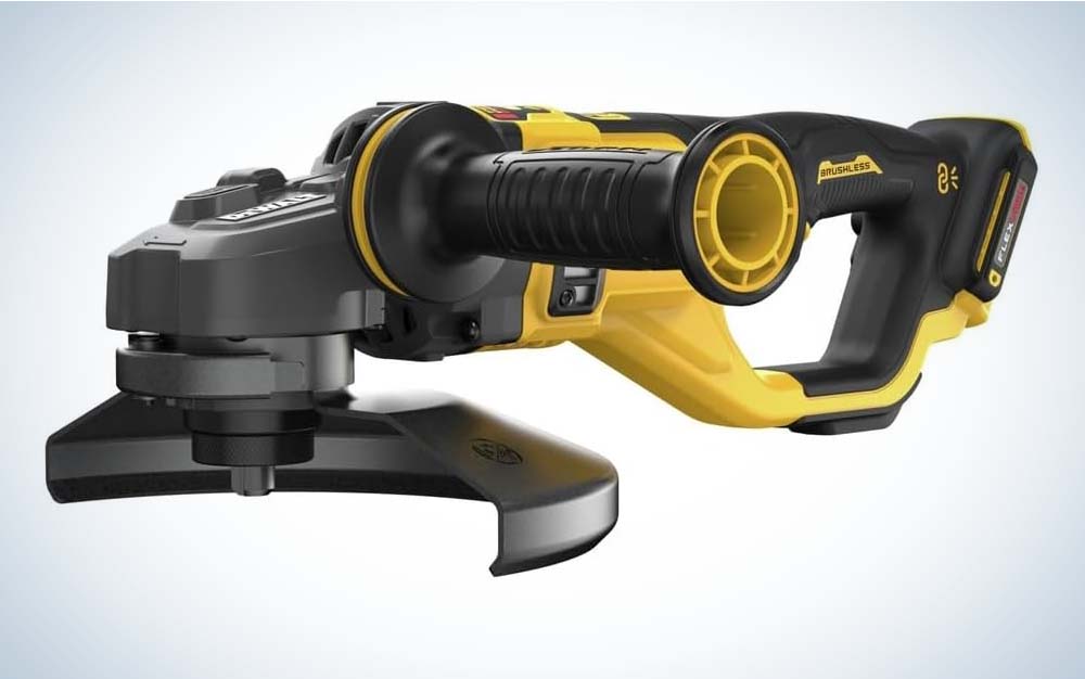 Dewalt makes one of the best angle grinders for heavy-duty jobs.