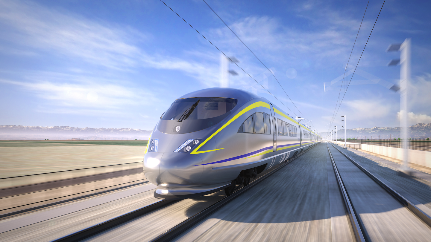 California high speed railcar concept art