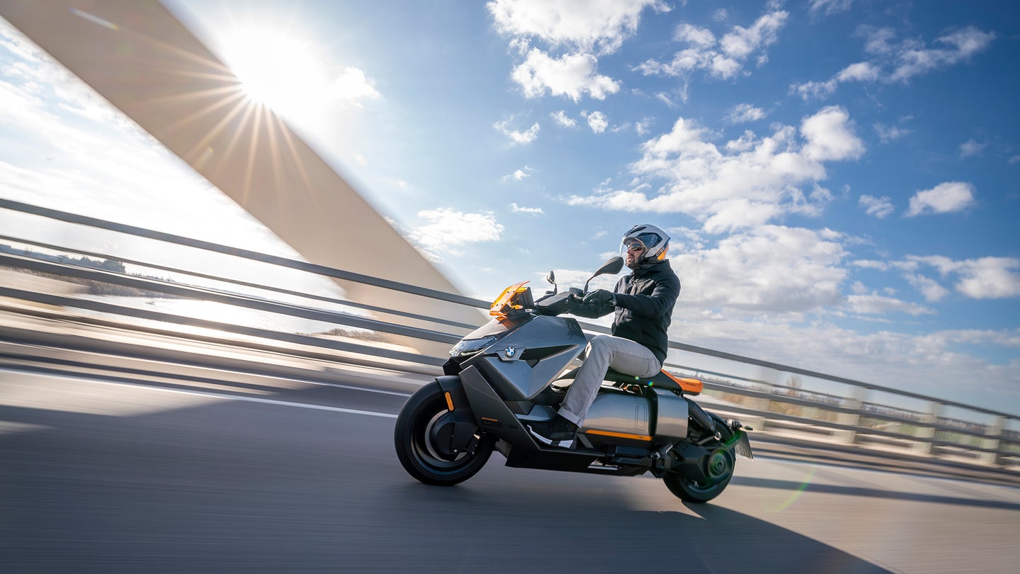 a bmw ce 04 electric scooter