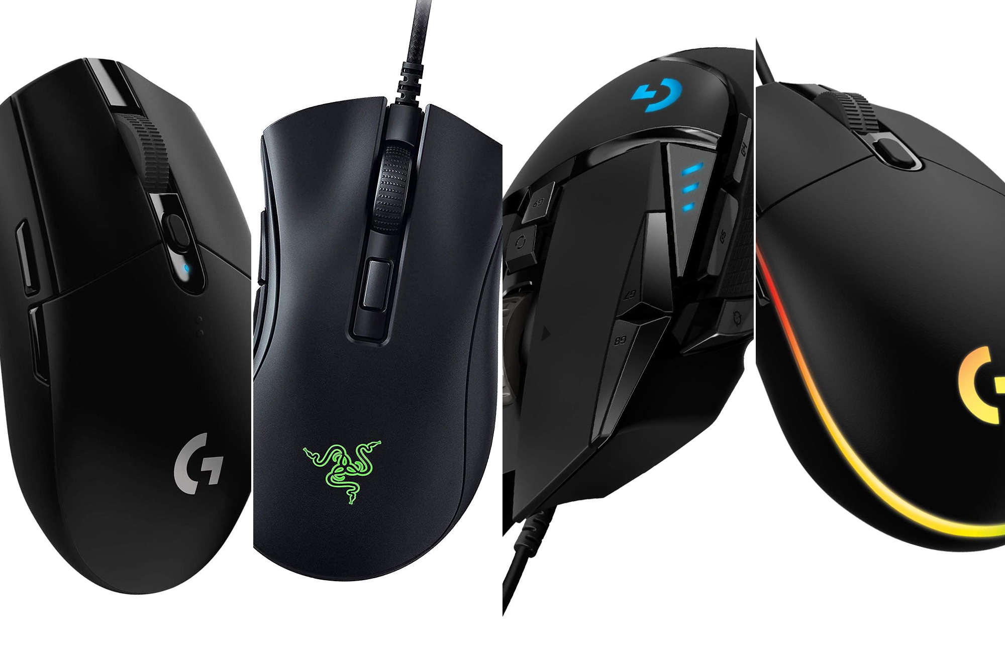 The best cheap gaming mice composited