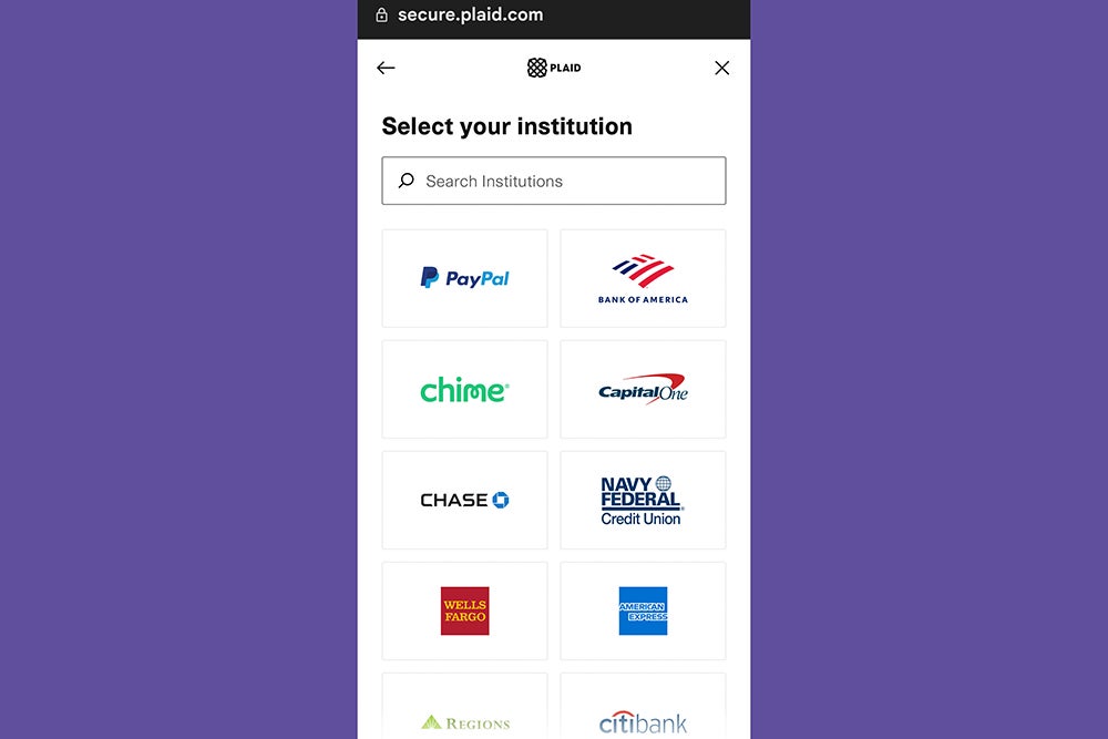 The Google Pay app showing the list of banks you can connect to the app.