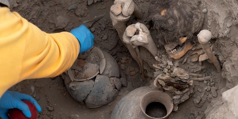 1,000-year-old mummy with full head of hair and intact jaw found in Peru