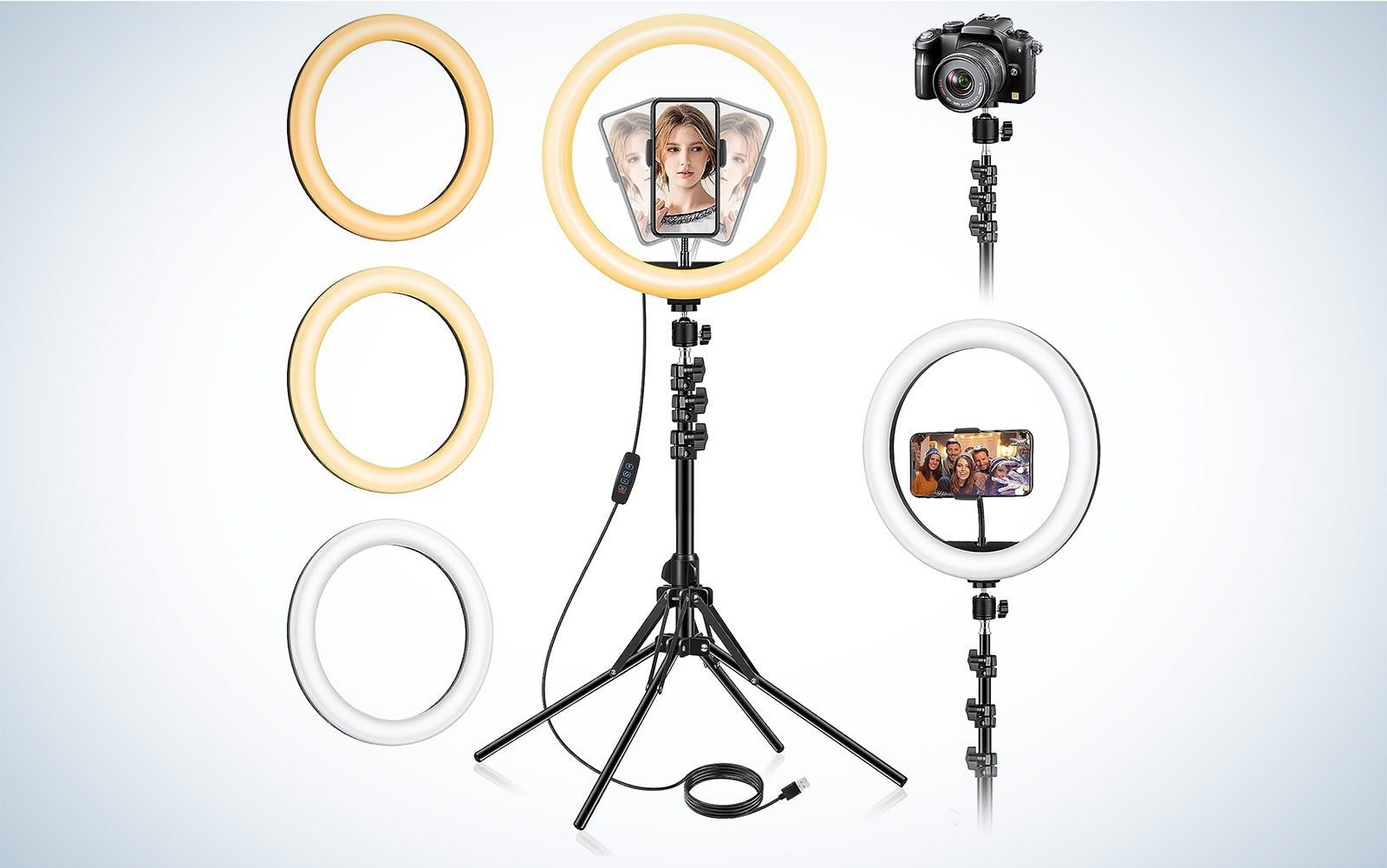 Lipety 13 Inch Ring Light With Floor Stand