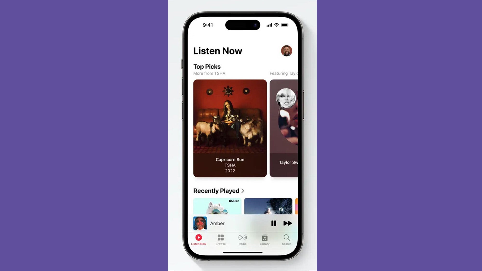 To cancel your Apple Music subscription on your iPhone, click Listen Now.