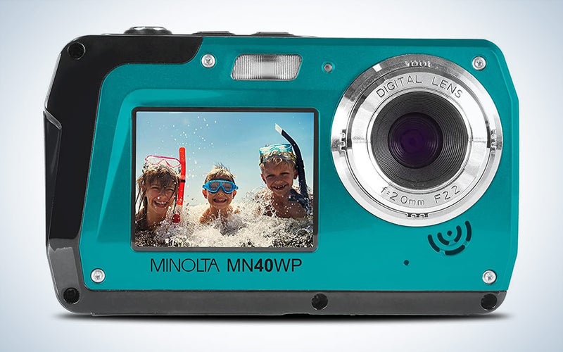 Minolta 48-megapixel screen waterproof digital camera