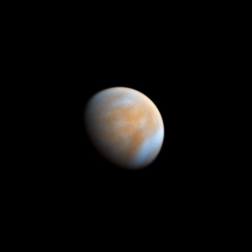 A blurry, colorful Venus