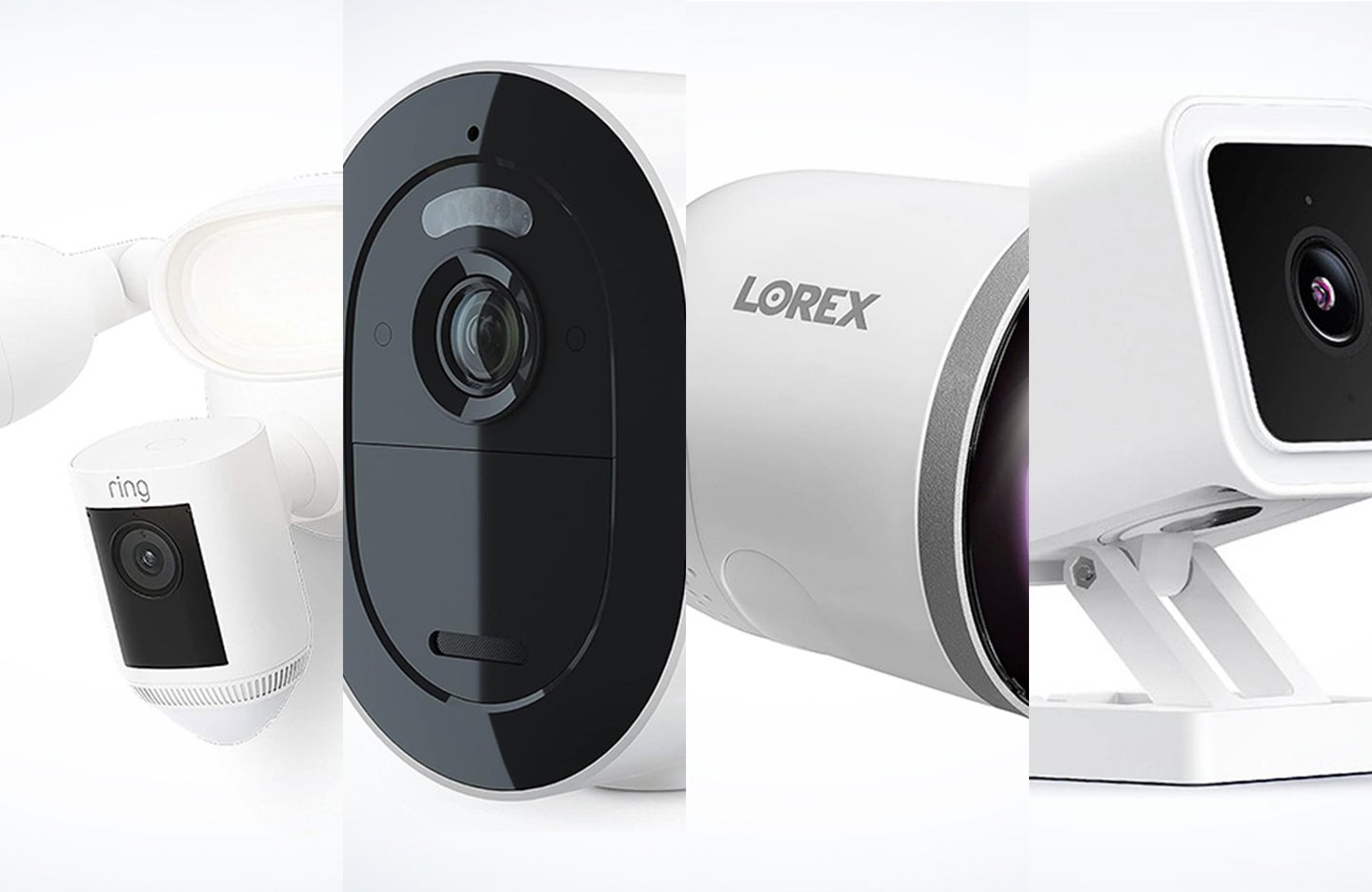 A lineup of the best wireless security cameras side-by-side