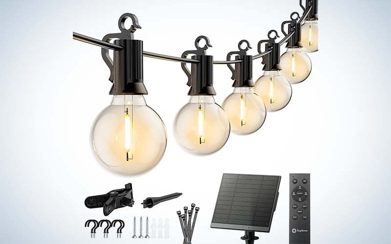 Brightown Solar String Lights are the best solar landscape lights that are strong lights.