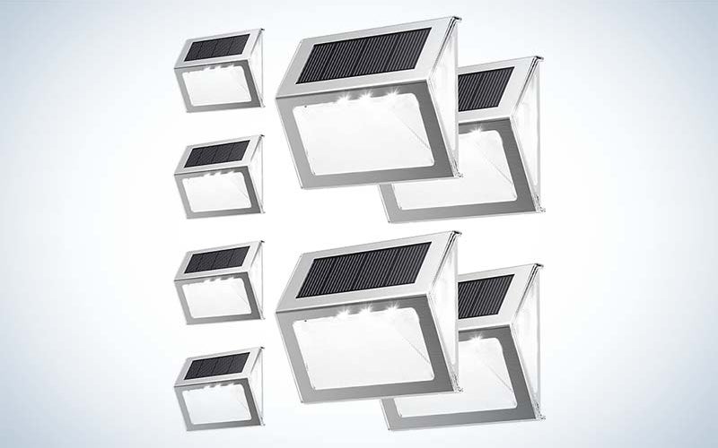 Jackyled Solar Step Lights are the best solar landscape lights that are step lights.