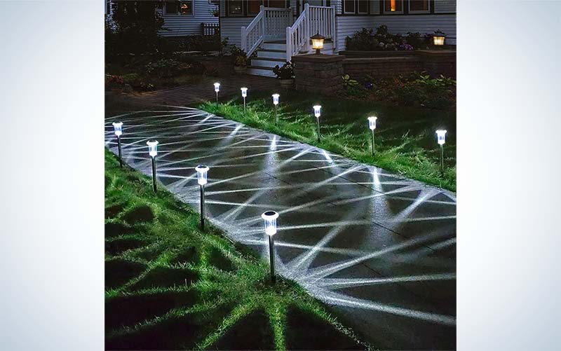 Lianglome Solar Lights are the best solar landscape lights for value.