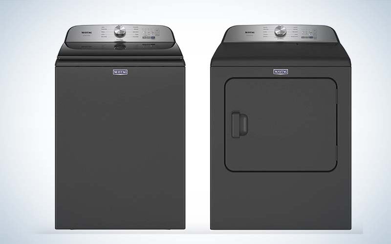 The Maytag MED6500MBK is the best washer and dryer set for pets.