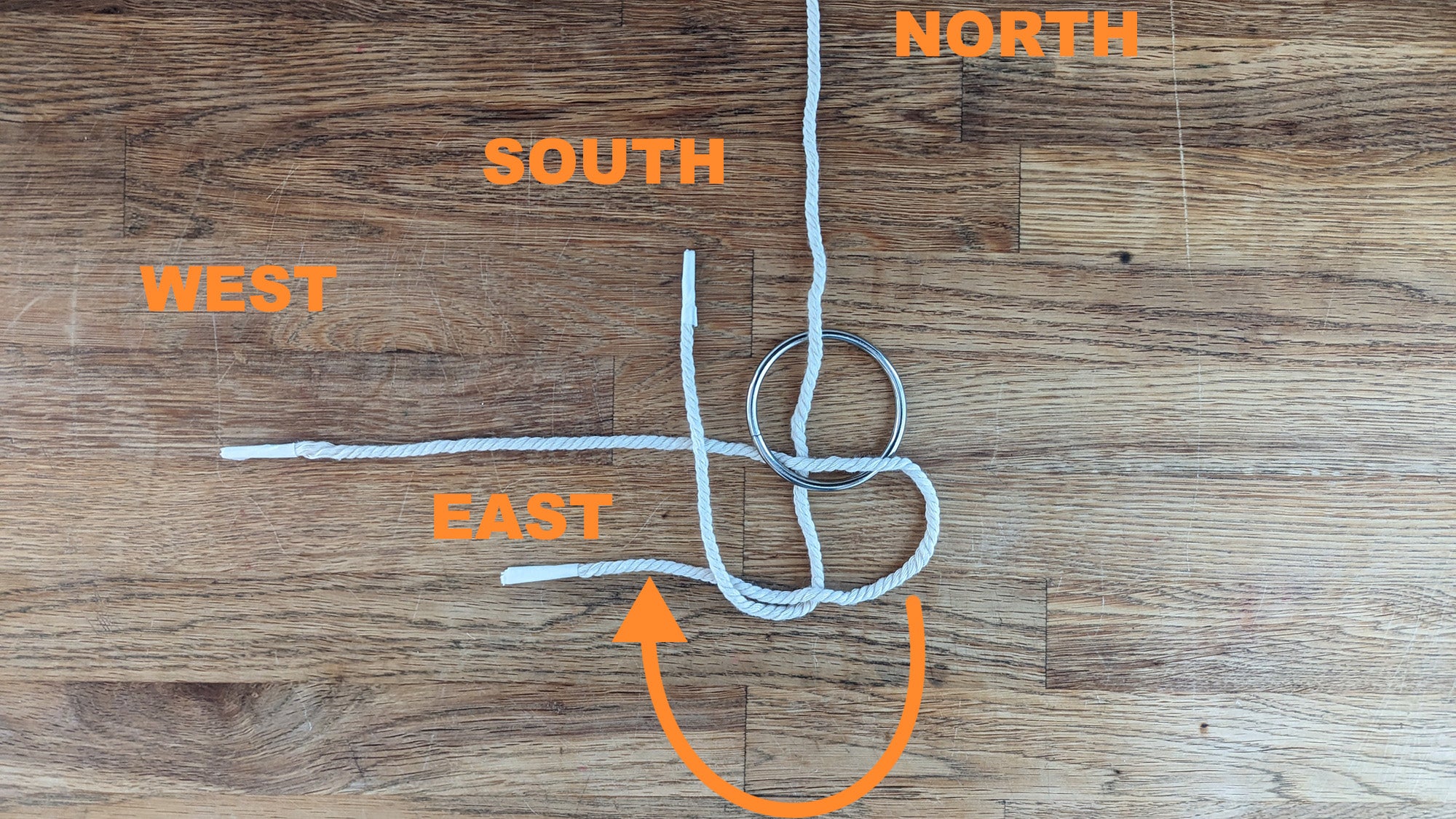 How to tie a box knot step 3